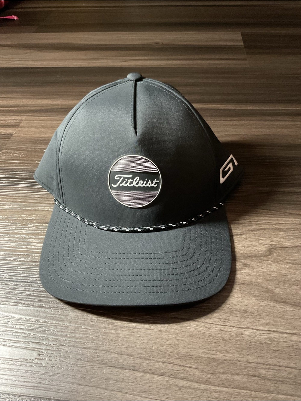 Titleist Black Men's Rope-Accent Golf Hat